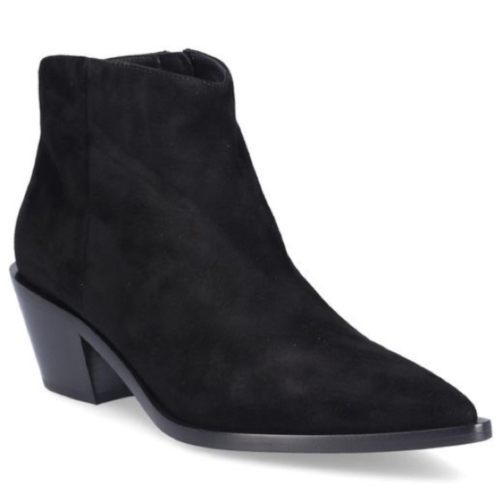 Gianvito Rossi Ankle Boots Black Suede Zipper Frankie Us 9 EU 39